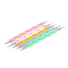 Punzones para Decoración Arte en Uñas Puntos Finos Flores y Modelismo con Arcilla o Plastilina 5 piezas