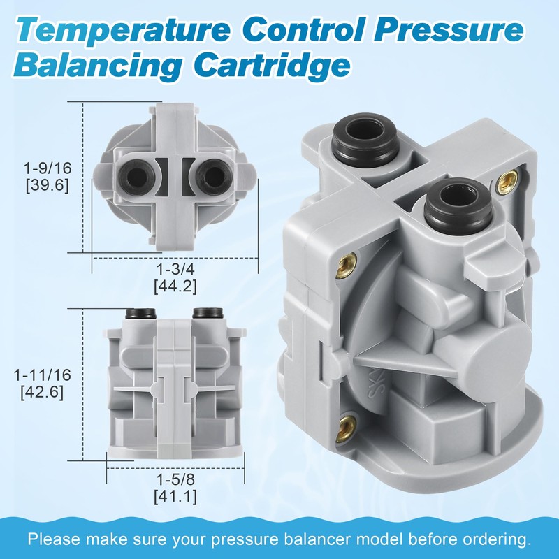 Dreyoo Pressure Balancing Cartridge and Valve Stem Assembly, Compatible with