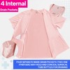 UCOVERIT Camisa post mastectomía para mujeres, Azul Real, L, Media