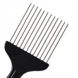 Brrnoo Peine Afro, Peine Afro Hair Insert Hair Brush Curly Brush Fork Plastic Hair Pick Comb Herramienta De Peinado Antiestático                      