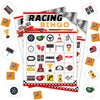 Racing Bingo Cards, Car Race Summer Party Bingo Cards for