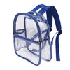 PVC Transparent Backpack Portable PVC Zipper Design High Capacity Clear