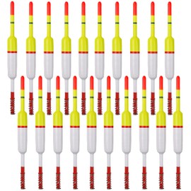 Fishing Floats Bobbers Wood Slip Bobbers Wood Floats Spring Oval Stick Slip Floats for Crappie Catfish Panfish Trout Walleyes Tackle Accessories