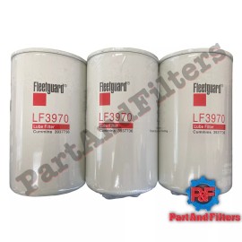 Fleetguard LF3970 Oil Filter Fits:Cummins Ford Freightliner Kenworth (Pack of 3)