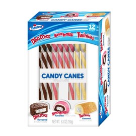 Candy Cane Variety Pack - Pack of 2 - Mix of Classic Flavors of Twinkies, Snowballs, and Ding Dongs - Something for Everyone this Holiday Season - Smiling Sweets