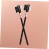 Baluue Sturdy Eyebrow Lash Brush Set Wooden Handle Double-use Makeup