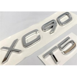 Unbranded CHROME XC90 + T5 FIT VOLVO XC90 REAR TRUNK NAMEPLATE EMBLEM BADGE LETTERS NUMBER
