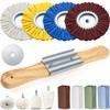 Liliful 14 Pcs 8" Airway Polishing Wheel Kit in Diameter