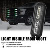 WINECO Green/White 8pcs Ultra Slim LED Emergency Strobe Police Lights,