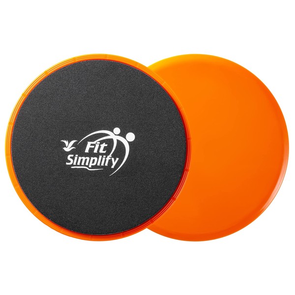 Fit Simplify Core Sliders Abdominal Exerciser with Instruction Guide and