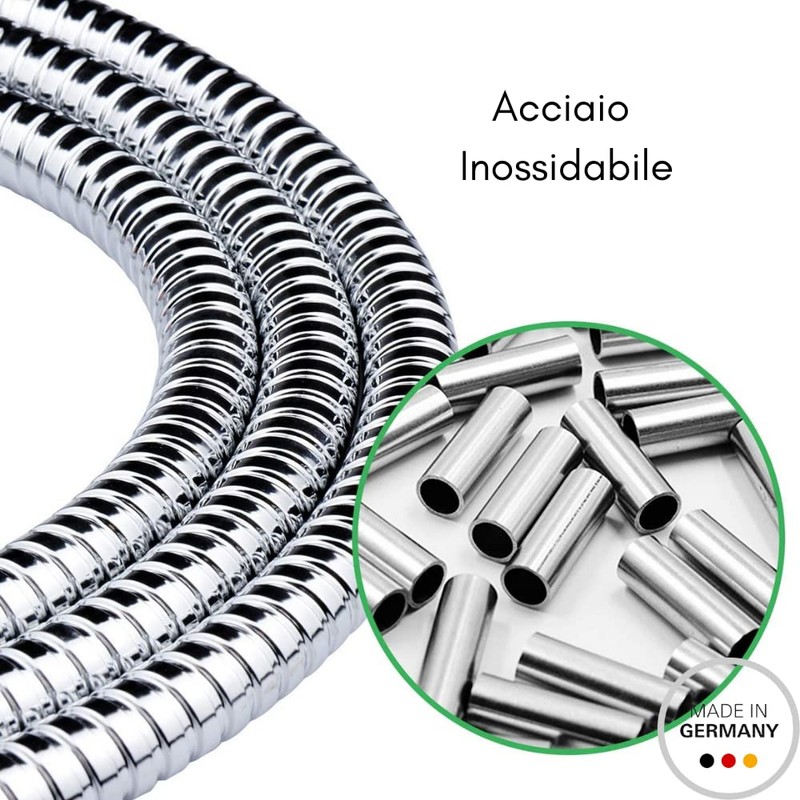 Schläfer 802690 Flexible Universal Stainless Steel Shower Hose with Universal