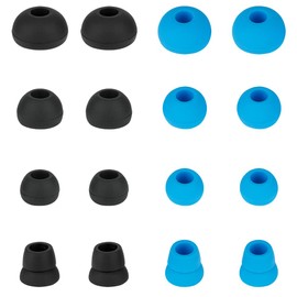 Silicone Ear Tips Earbuds Replacement Tips Compatible with Powerbeats 1/2/3 Wireless Beats by Dre Headphones,Earbud Cap (8 Pairs