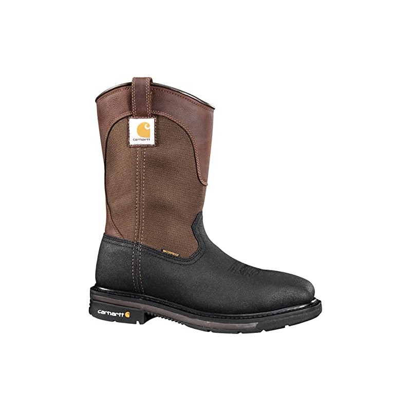 Carhartt Men's 11" Square Toe WP Steel Toe Wellington CMP1258,