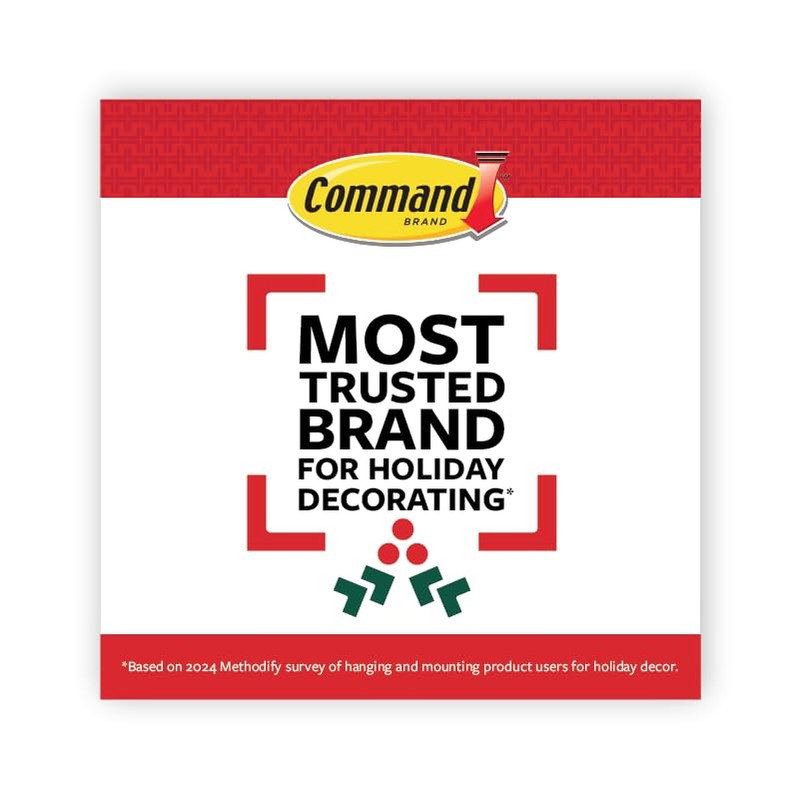 Command Mini Light Clips, Damage-Free Hanging Light Clips with Adhesive