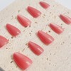 Nailsculpt Press On Nails -Almond Pink Fake Nails with Glaze