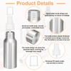 HARFINGTON 3pcs Aluminum Fine Mist Spray Bottles 60ml/2.03oz Metal Small