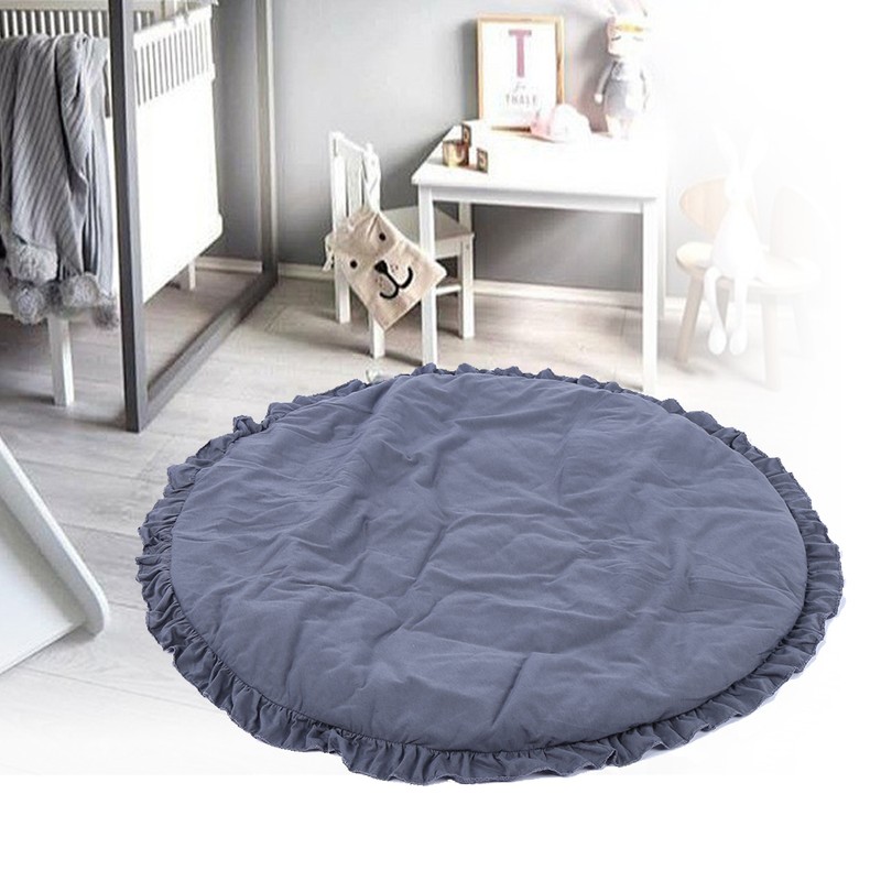 Baby Play Mat Round Shape Carpet Soft Cotton Decoration Crawling