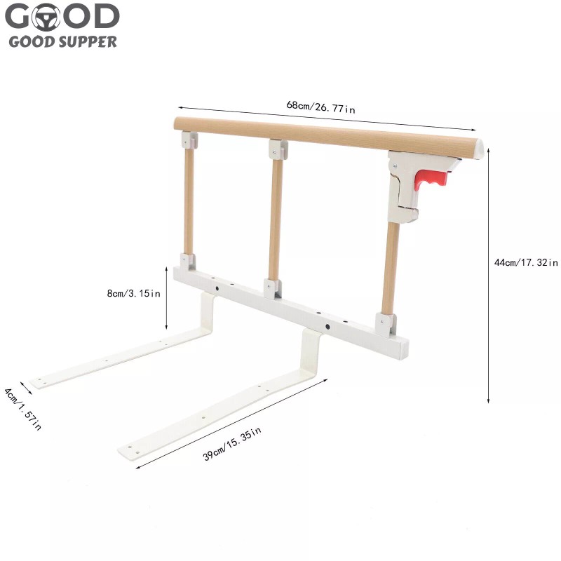 Bed Rails for Elderly Adults Foldable Rail Assist Safety Bed