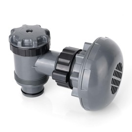 On/Off Plunger Valve with Strainer for P6H1317, On/Off Plunger Valve Easy Inlet Outlet Adjustment Replacement Parts for Above-Ground Pool Filter Pump Compatible with Intex Coleman Hnemix