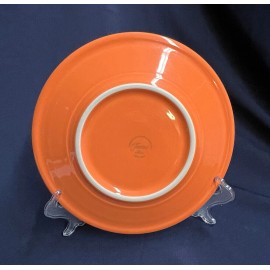 HOMER LAUGHLIN FIESTA WARE 9" ROUND BUFFET LUNCHEN PLATE(S) TANGERINE ORANGE