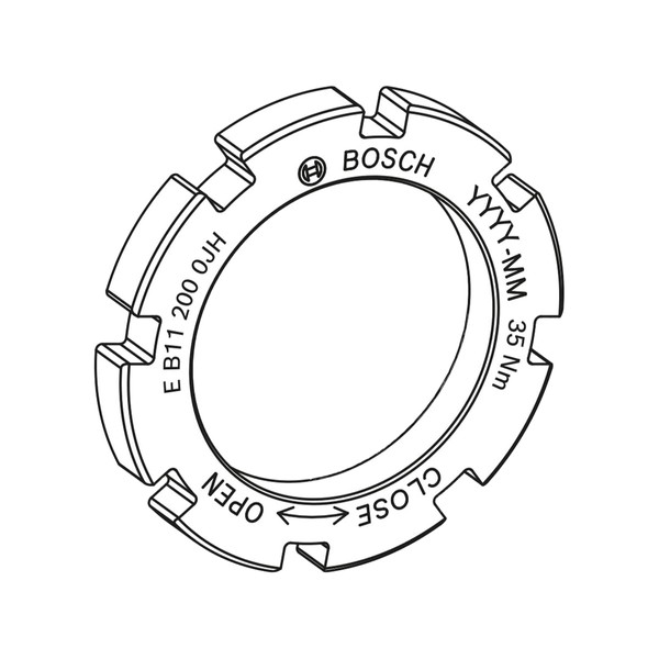 Bosch Electric Bike Lockring (BDU4XX, BDU37YY, BDU31YY). Compatible with: BDU4XX,