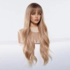 Pelucas De Mujer Dama Larga Y Ondulada Rubio Cabello Natural