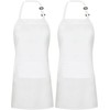 Utopia Kitchen 2 Pack Adjustable Bib Apron with 2 Pockets