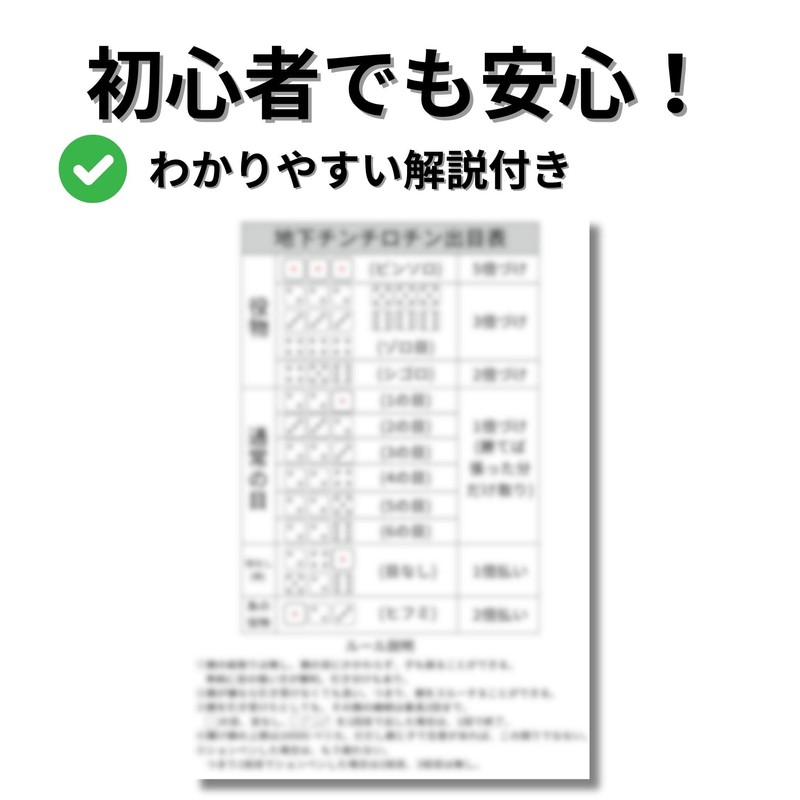 bath & bath Chinchiro Chinchiro Set, 3 Dice, Instruction Manual