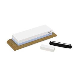Yaxell Combination Water Sharpening Stone - Made in Japan with Base & Leveling Stone (1000/3000 grit)