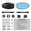 LKV Bar End Convex Mirrors Handlebar Anti-blue Rear View 360