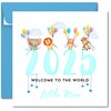 Printperfect - 2025 New Baby Card Baby Boy - Welcome