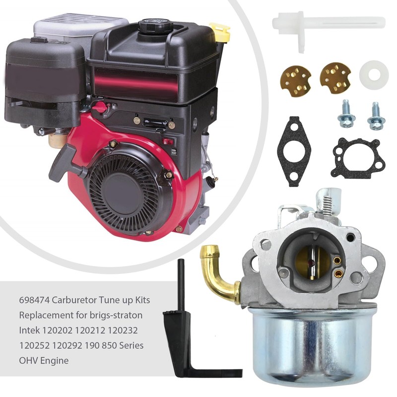 JUUDDENPARTS 698474 Carburetor Tune up Kits Replacement for brigs-straton Intek