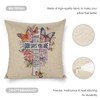 Zyknlrth 18x18 Inch God Say You are Linen Throw Pillow