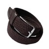 LisaModa Unisex Stretch Braided Belt in Many Colours - brown,
