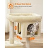Feandrea Cat Tree, 33.1-Inch Cat Tower, L, Cat Condo for