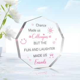 Colleague Christmas Gifts Leaving Gifts For Colleagues Gifts For Work Colleagues Gifts For Colleagues Acrylic Plaque Work Bestie Gifts Chance Made Us Colleagues Gifts Leaving Presents For Colleagues