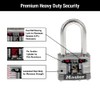Master Lock 1SSQLF Stainless Steel Outdoor Padlock with Key, 4