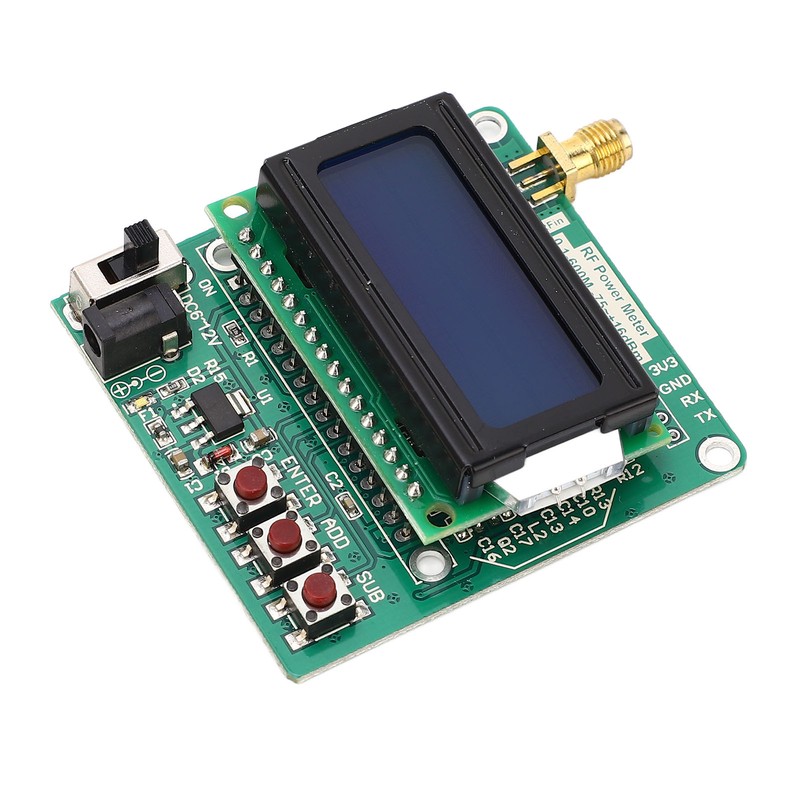 RF Power Meter Digital Display Settable Power Attenuation Logarithmic Detector