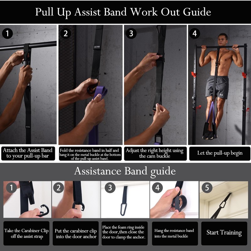 Ally Peaks Pull Up Assistance Bands，Heavy Duty Resistance Band for