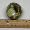 93.6g, 2.4"x1.8"x1.1" Natural Untreated Green Opal Palm-Stone Crystal Polished Galet