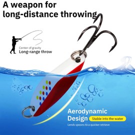 THKFISH Fishing Lures Trout Lures Fishing Spoons Lures for Trout Pike Bass Crappie Walleye Color A 1/5oz 5pcs