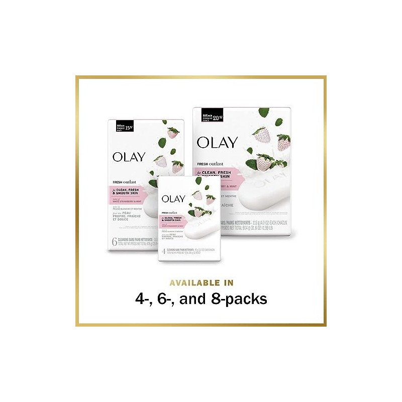 Olay Notes Barra de Belleza White Strawberry & Mint, con