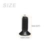 METALLIXITY 50pcs M4 x 12mm Flat Head Screws Carbon Steel