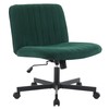 HoeuThien Green Desk Chair with Wheels Criss Cross Seat Home
