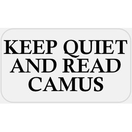 Keep Quiet and Read Camus - 25 Stickers Pack 2.25 x 1.25 inches