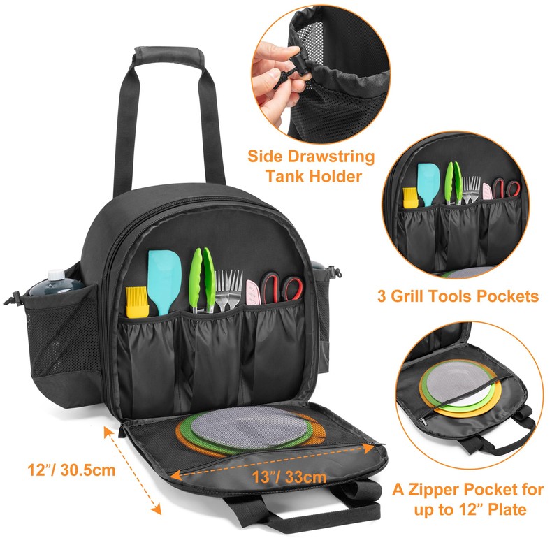 GRAOSO Camping Grill Bag Compatible with Coleman Fold N Go