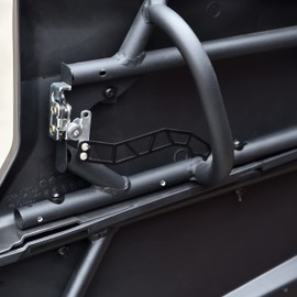 SAUTVS 4PCS Metals Door Handles for Can Am X3 MAX, Black Powder Coating Door Latches for Can-Am Maverick X3 X DS RS Turbo R Max 4 Door Models Accessories