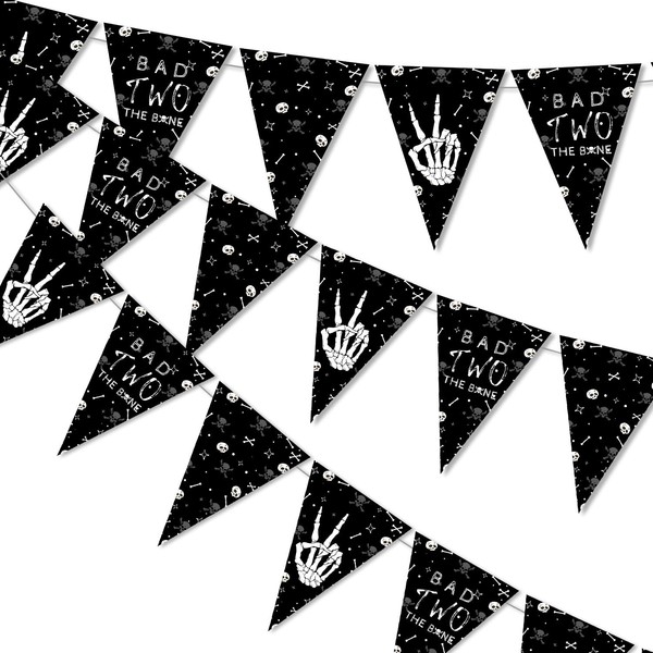 Bad Two The Bone Party Decorations 3Pcs Black Bad 2