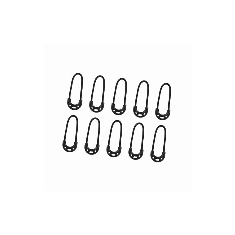 20 PCS Zipper Pulls, Black Zipper Pull Replacement for Backpack,