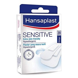 Hansaplast Sensitive' 20s'-Secure Bandages and compresses Hypoallergenic for Sensitive Skin.